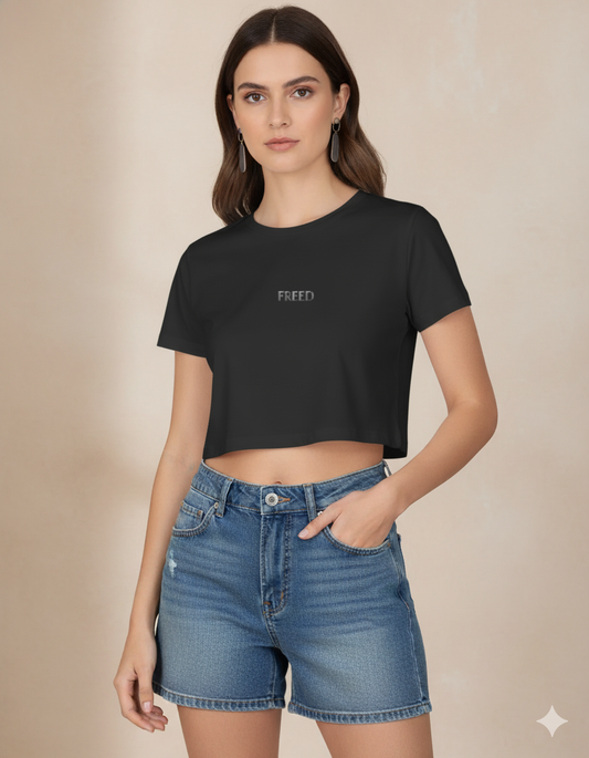 Embroidery Crop Top